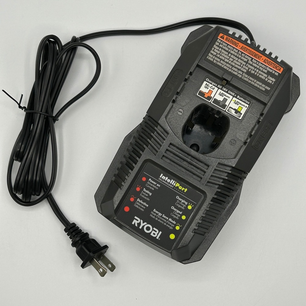 Ryobi P118 ONE+ 18V IntelliPort Dual Chemistry Battery Charger Ni-Cd Lithium+